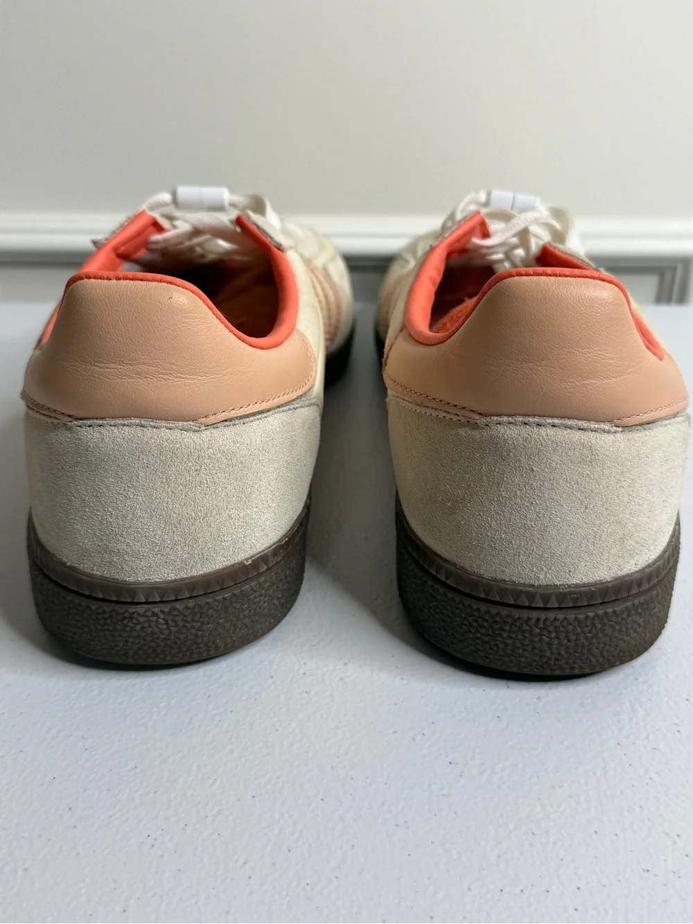 adidas Spezial Women’s Cream & Peach Suede Sneakers, size 11